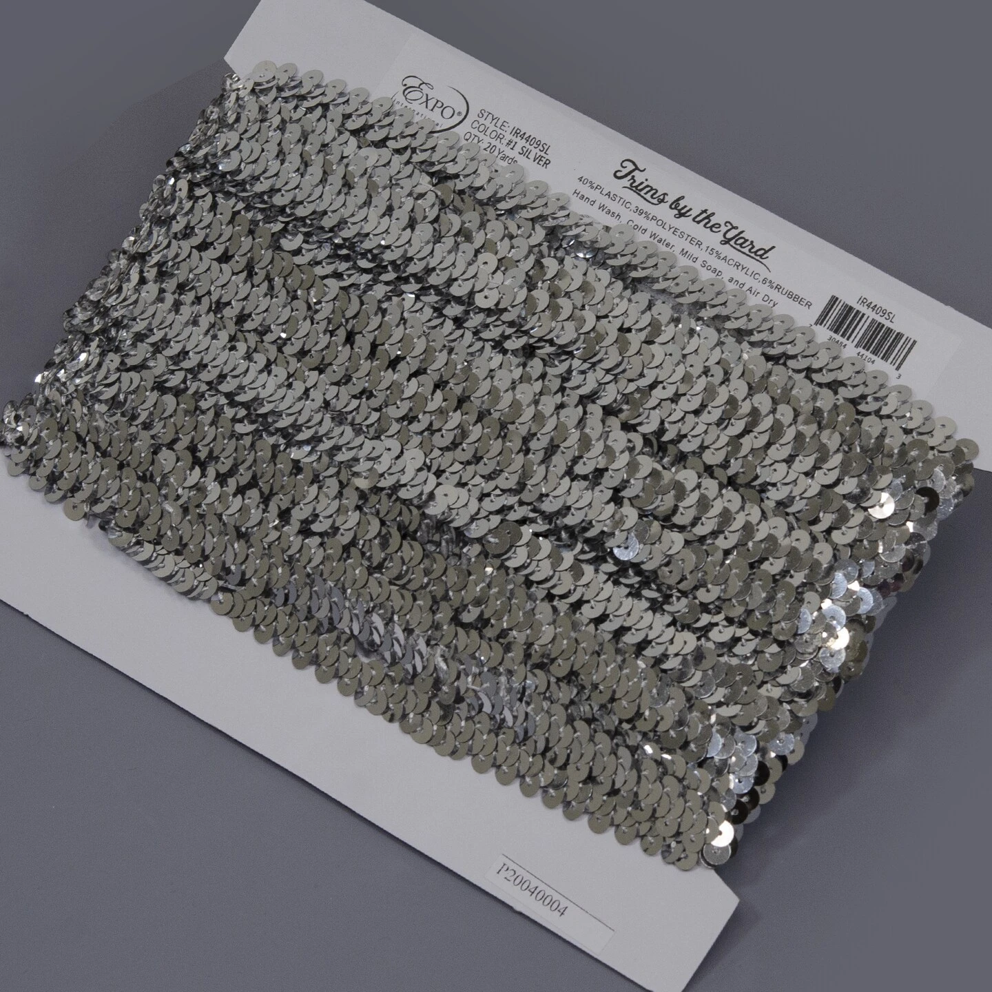 20 Yards Of 1 Row 3/8" Metallic Stretch Sequin Trim | 20 Yard Cut Orange 6 20 Yards Of 1 Row 3/8" Metallic Stretch Sequin Trim | 20 Yard Cut Orange - Image 4