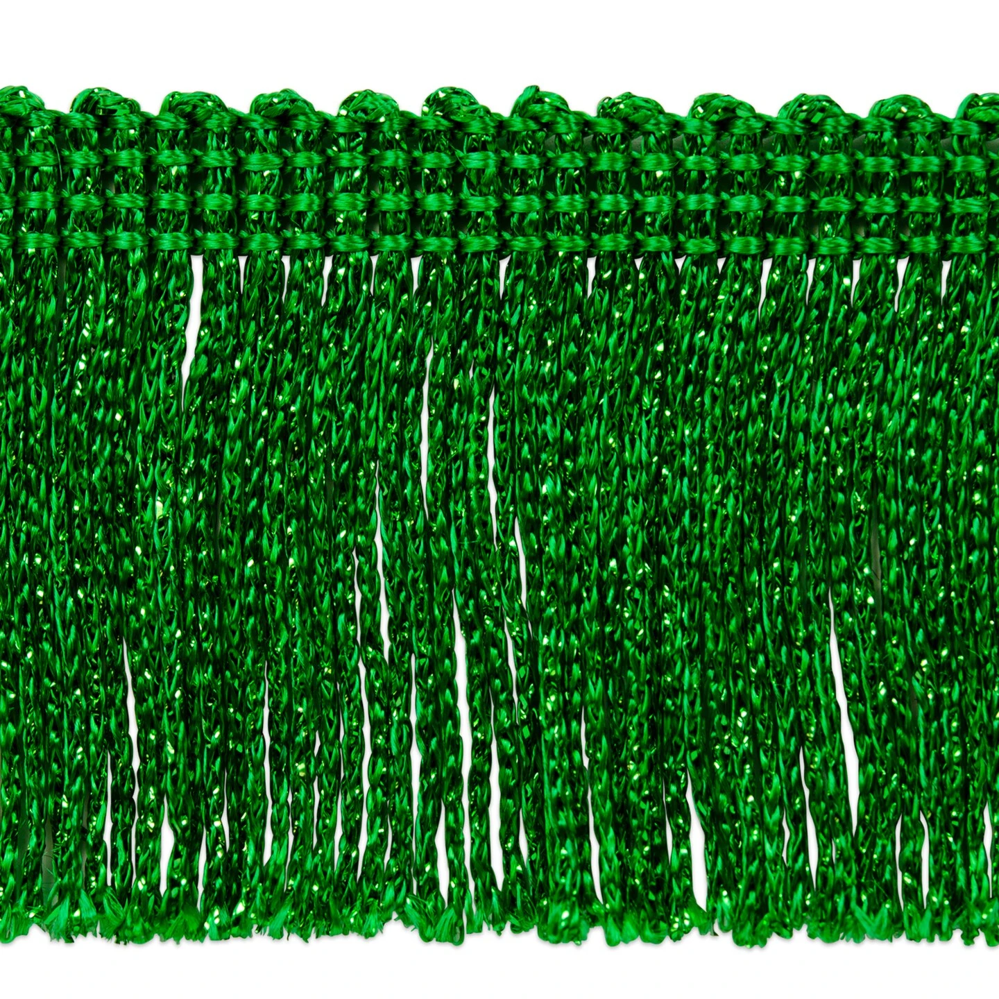 5 Yards Of 2" Metallic Chainette Fringe Trim | 5 Yard Cut Green 10 5 Yards Of 2" Metallic Chainette Fringe Trim | 5 Yard Cut Green - Image 8