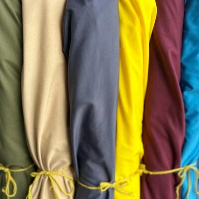 1 Yard Breathable Poly Cotton Fabric 58/60" Yellow 4 1 Yard Breathable Poly Cotton Fabric 58/60" Yellow - Image 2