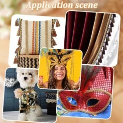 15 Yards Golden Gimp Braid Trim 13mm Gold Polyester -Michaels Fabric Sale 4611894912912994736