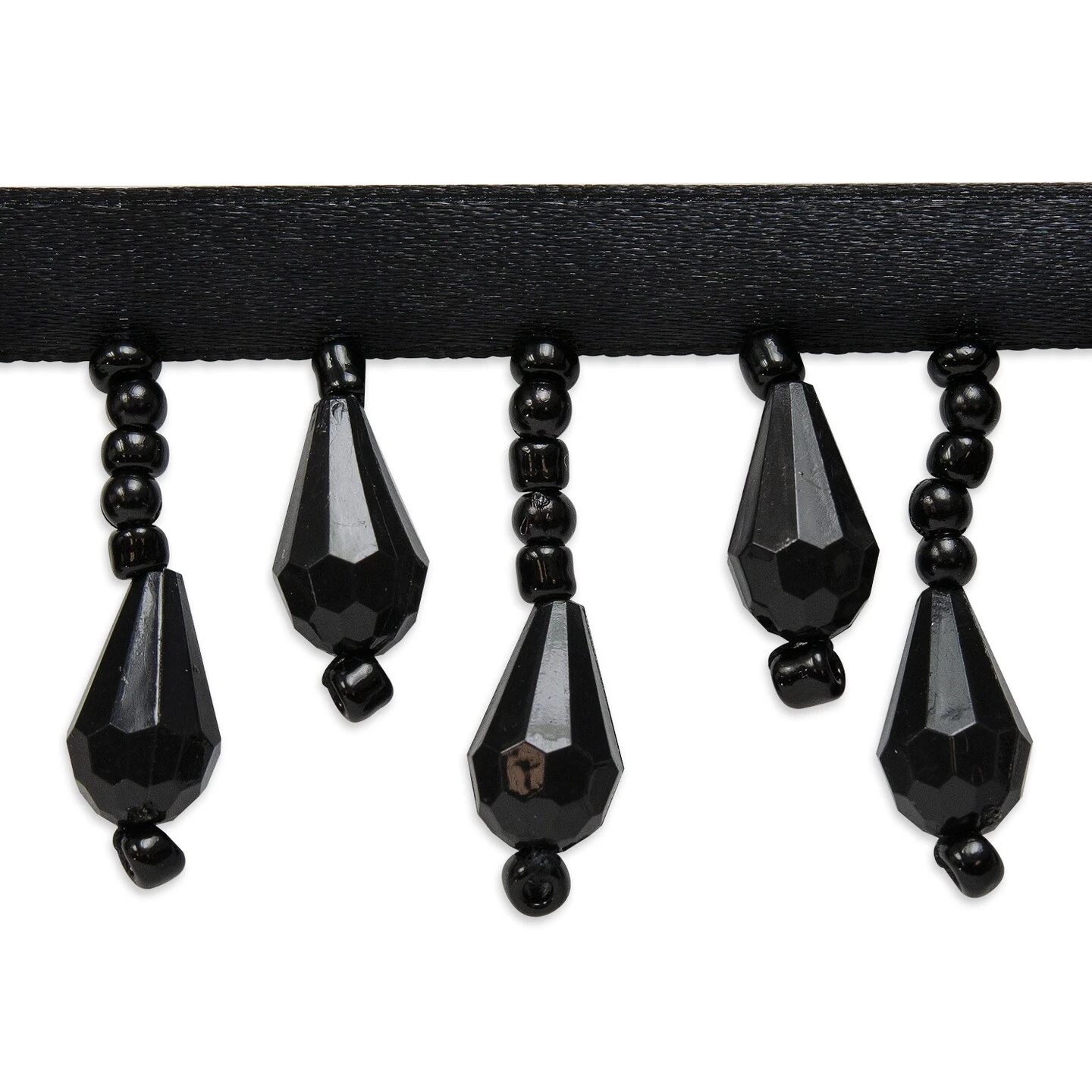 2 Yards Of Joanne Beaded Teardrop Fringe Trim | 2 Yard Cut Bright Turquoise 4 2 Yards Of Joanne Beaded Teardrop Fringe Trim | 2 Yard Cut Bright Turquoise - Image 2