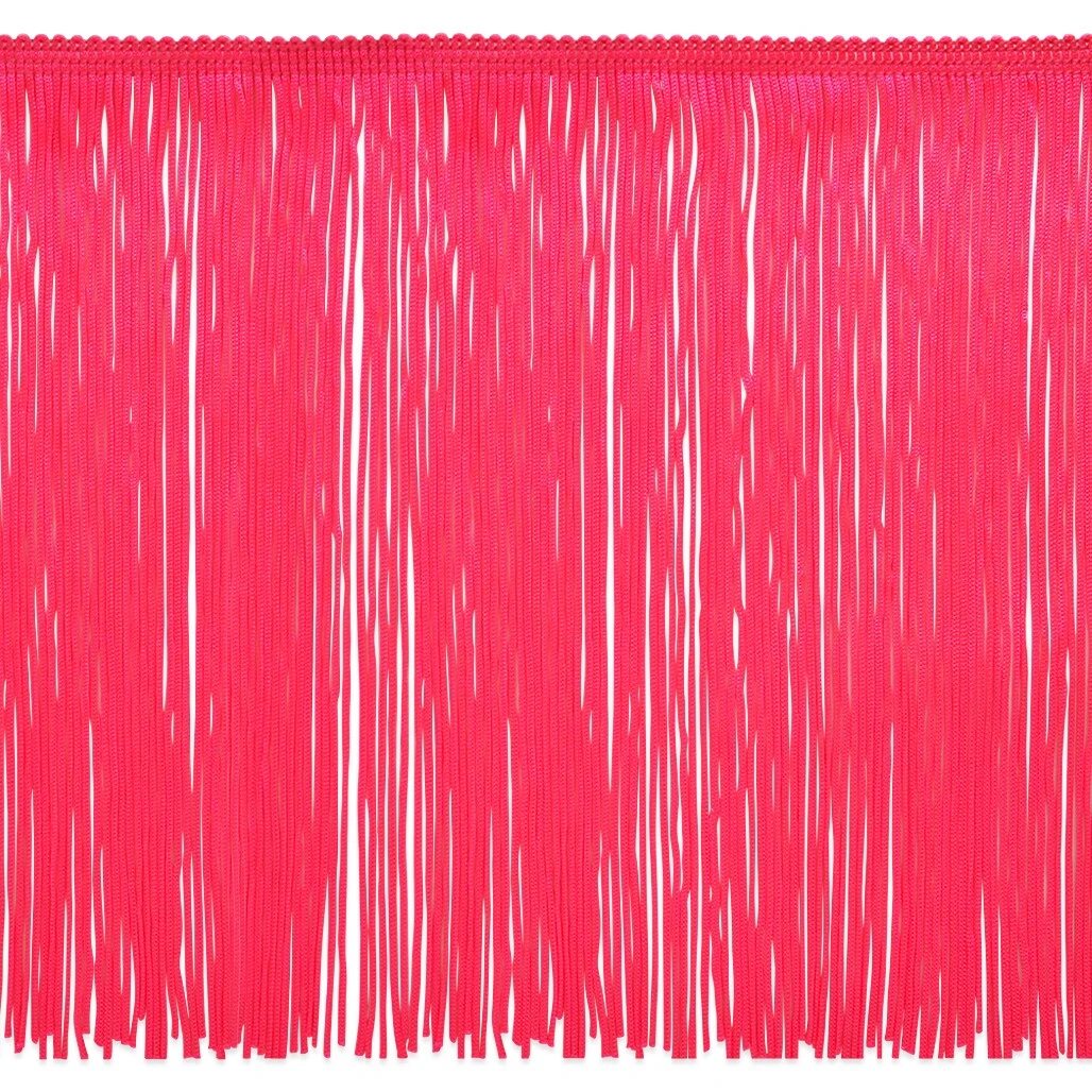 5 Yards Of 9" Chainette Fringe Trim | 5 Yard Cut Fuchsia 3 5 Yards Of 9" Chainette Fringe Trim | 5 Yard Cut Fuchsia