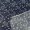 1 Yard Bandana Print Poly Cotton Fabric 58" Navy