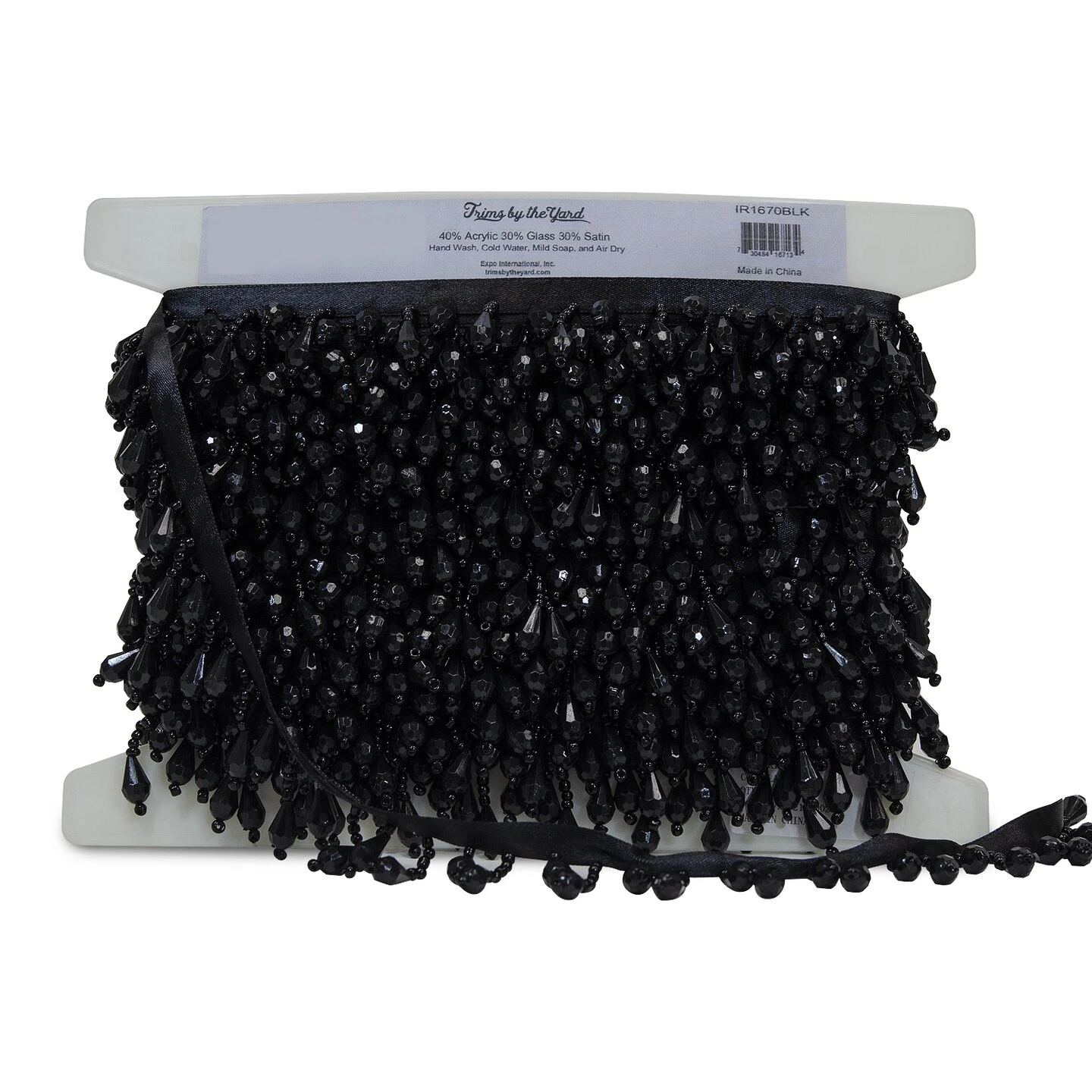 5 Yards Of Joanne Beaded Teardrop Fringe Trim | 5 Yard Cut Light Brown 5 5 Yards Of Joanne Beaded Teardrop Fringe Trim | 5 Yard Cut Light Brown - Image 3