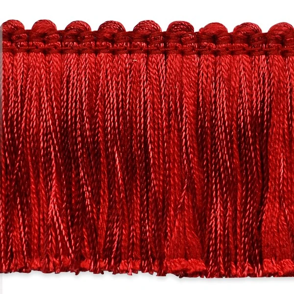 5 Yards Of Alina Brush Fringe Trim | 5 Yard Cut Red 6 5 Yards Of Alina Brush Fringe Trim | 5 Yard Cut Red - Image 4