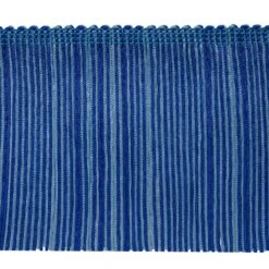 10 Yards Of 6" Multicolor Chainette Fringe Trim | 10 Yard Cut Blue Multi