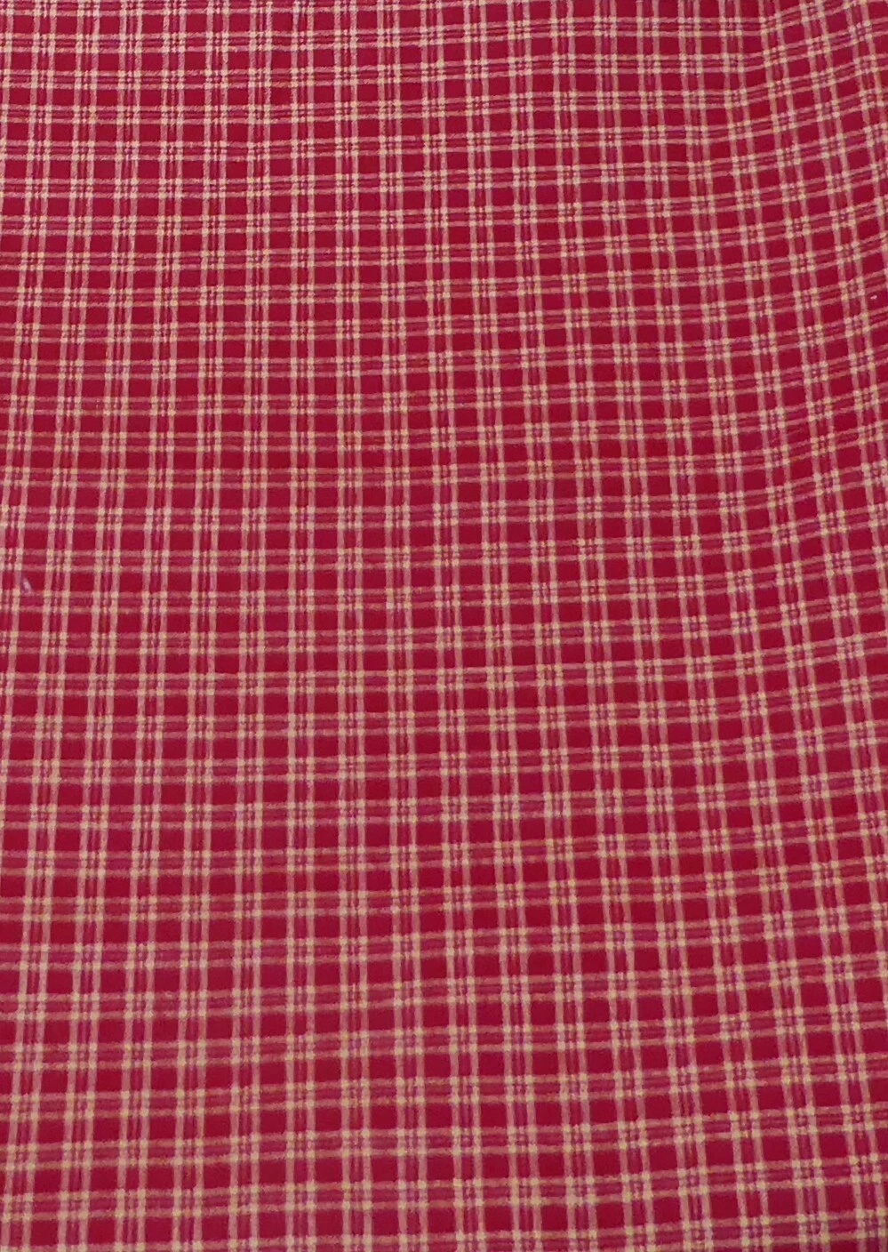 GENERIC Red And Tan Plaid Cotton Fabric By 45 INCHES 4 GENERIC Red And Tan Plaid Cotton Fabric By 45 INCHES - Image 2