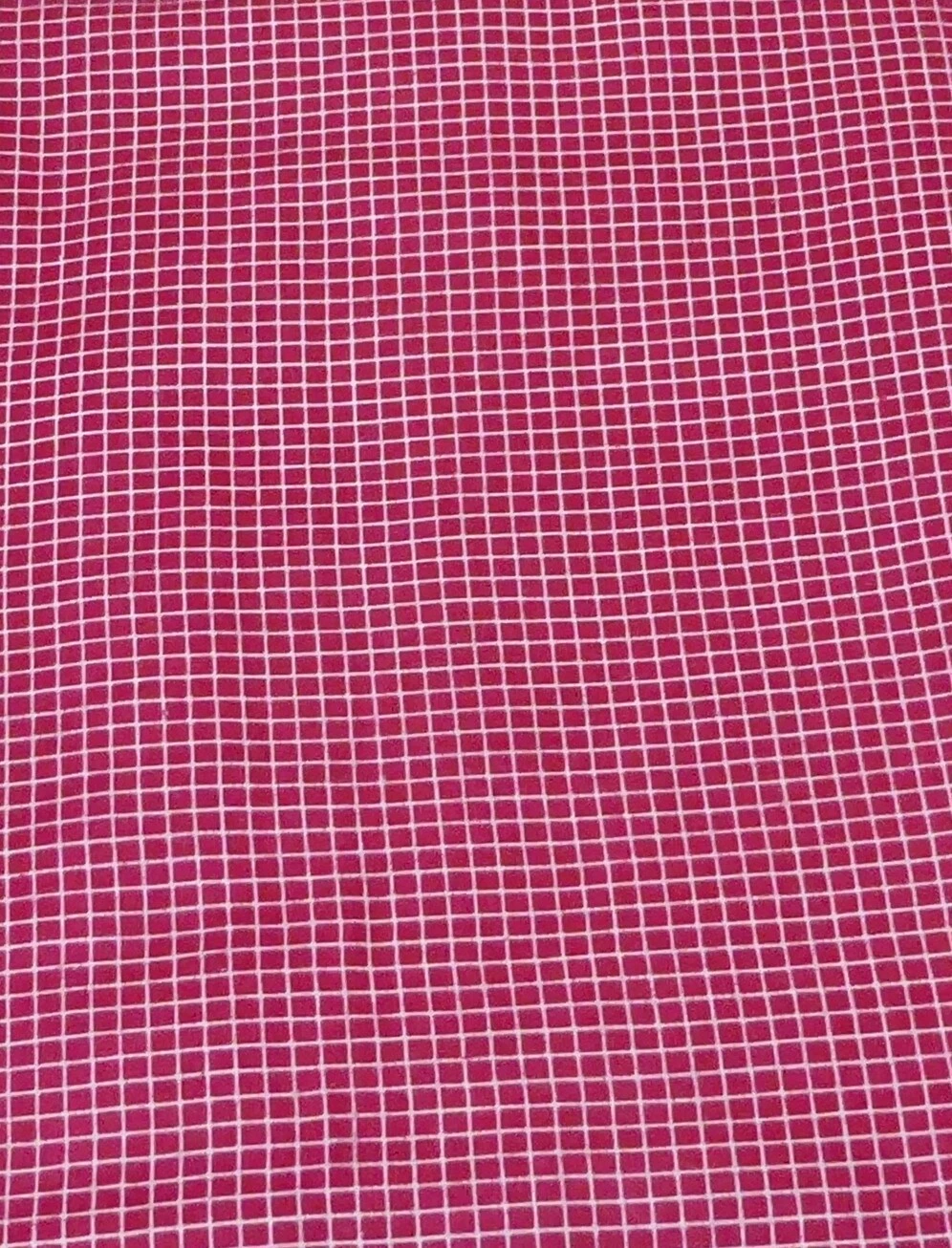 GENERIC Red With White Stripey Squares Cotton Fabric By The Yard 4 GENERIC Red With White Stripey Squares Cotton Fabric By The Yard - Image 2