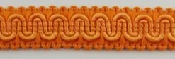 1/2" Scroll Braid Gimp W/ Backing - 12 Continuous Yards - Many Color Options! Orange
