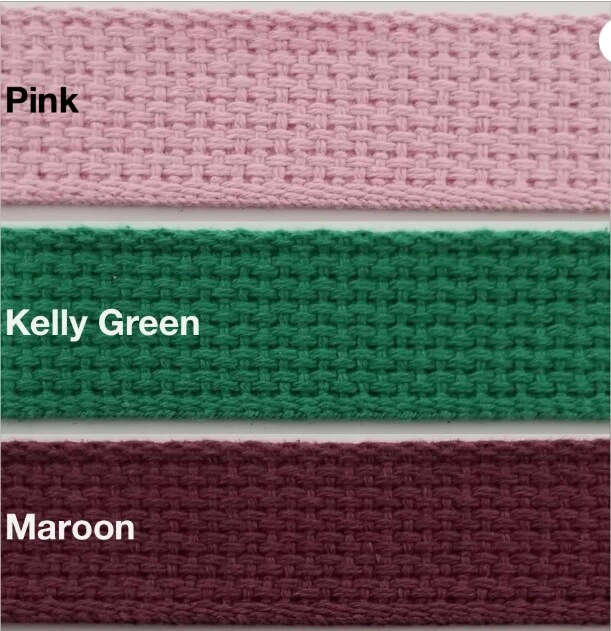 1" Cotton Webbing - 10 Continuous Yards - Made In USA! Royal 6 1" Cotton Webbing - 10 Continuous Yards - Made In USA! Royal - Image 4