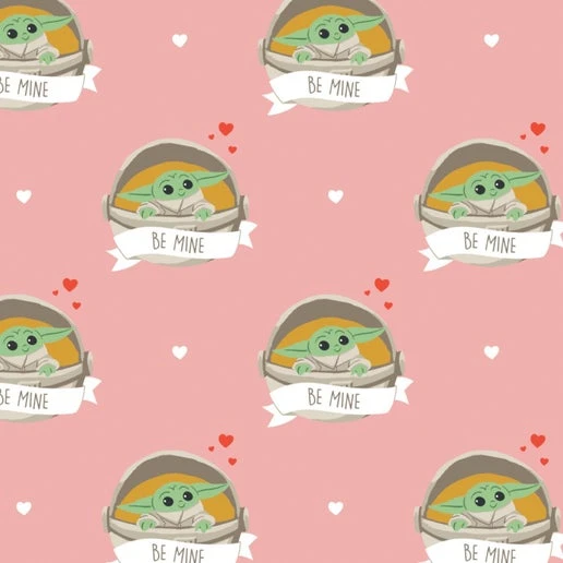 Disney's Character Valentine's Day Be Mine Pink Cotton Fabric By The Yard 5 Disney's Character Valentine's Day Be Mine Pink Cotton Fabric By The Yard - Image 3