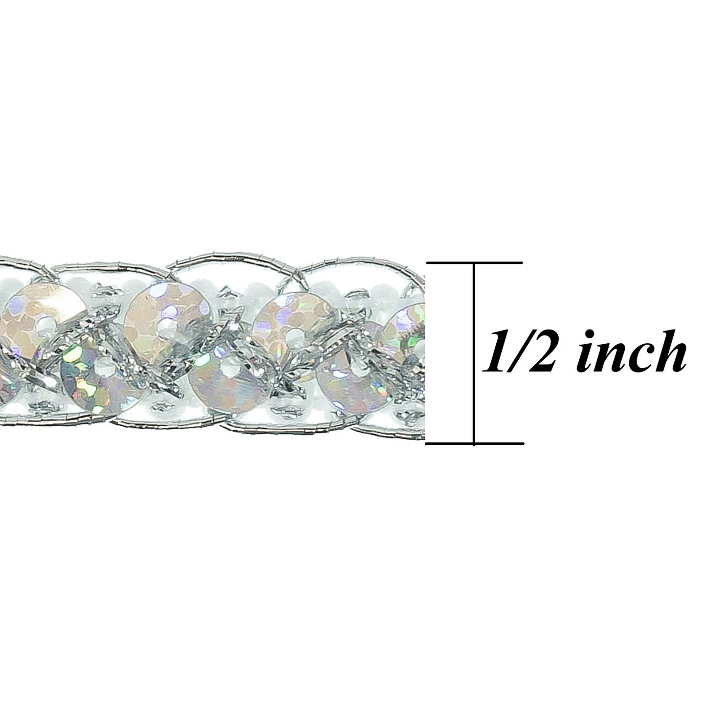 100yards Of Thea Sequin Braid Cord Trim | 100 Yard Cut Red 6 100yards Of Thea Sequin Braid Cord Trim | 100 Yard Cut Red - Image 4