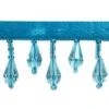 2 Yards Of Joanne Beaded Teardrop Fringe Trim | 2 Yard Cut Bright Turquoise -Michaels Fabric Sale 491887173181344
