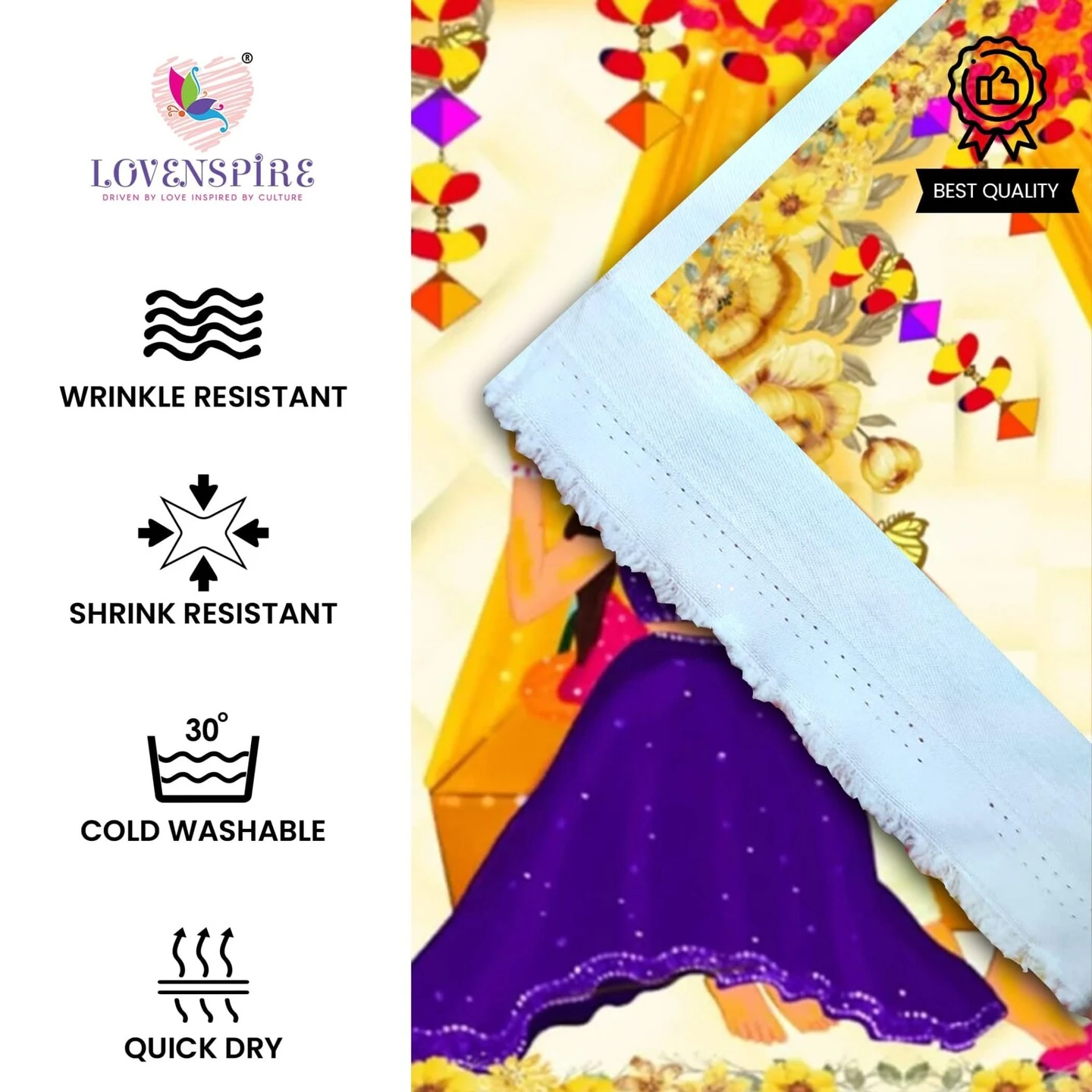 5x8 Feet Haldi Ceremony Backdrop Indian Traditional Cloth Backdrop Haldi Banner Indian Wall Art Photo Decor Banner Indian Wedding Backdrop Decorative Cloth Haldi Stage Decor 17 5x8 Feet Haldi Ceremony Backdrop Indian Traditional Cloth Backdrop Haldi Banner Indian Wall Art Photo Decor Banner Indian Wedding Backdrop Decorative Cloth Haldi Stage Decor - Image 15