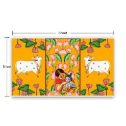 Annaprasana Backdrop Indian Traditional Cloth 5x8 Feet Backdrop Baby Shower Decor Indian Pooja Wall Decor Indian Wall Art Photo Decor Banner Decorative Pooja Cloth Seemantham Favor -Michaels Fabric Sale 513836228802224 1