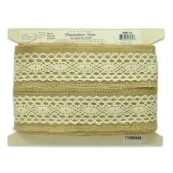 5 Yards Of Annalie Jute Lace Trim | 5 Yard Cut -Michaels Fabric Sale 520907574948688 1