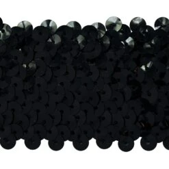 5 Yards Of 5 Row 1 3/4" Metallic Stretch Sequin Trim | 5 Yard Cut Black 15 5 Yards Of 5 Row 1 3/4" Metallic Stretch Sequin Trim | 5 Yard Cut Black -Michaels Fabric Sale 520907827393360 1