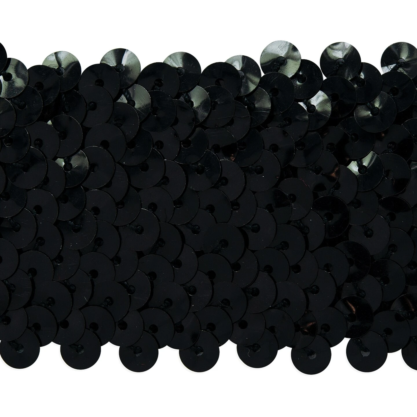 5 Yards Of 5 Row 1 3/4" Metallic Stretch Sequin Trim | 5 Yard Cut Black 9 5 Yards Of 5 Row 1 3/4" Metallic Stretch Sequin Trim | 5 Yard Cut Black - Image 7