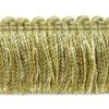 5 Yards Of 1 1/2" ConsoKnitted Brush Fringe | 5 Yard Cut Ivory Gold