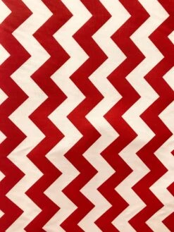 1 Yard Red Zigzag Stripe One Inch Poly Cotton Fabric 59/60 Inch Width -Michaels Fabric Sale 523183929830832 2