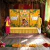Annaprasana Backdrop Indian Traditional Cloth 5x8 Feet Backdrop Baby Shower Decor Indian Pooja Wall Decor Indian Wall Art Photo Decor Banner Decorative Pooja Cloth Seemantham Favor -Michaels Fabric Sale 526979852138160