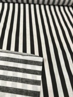 1 Yard Stripe Print Poly Cotton Fabric Black/White 12 1 Yard Stripe Print Poly Cotton Fabric Black/White -Michaels Fabric Sale 527224215774640