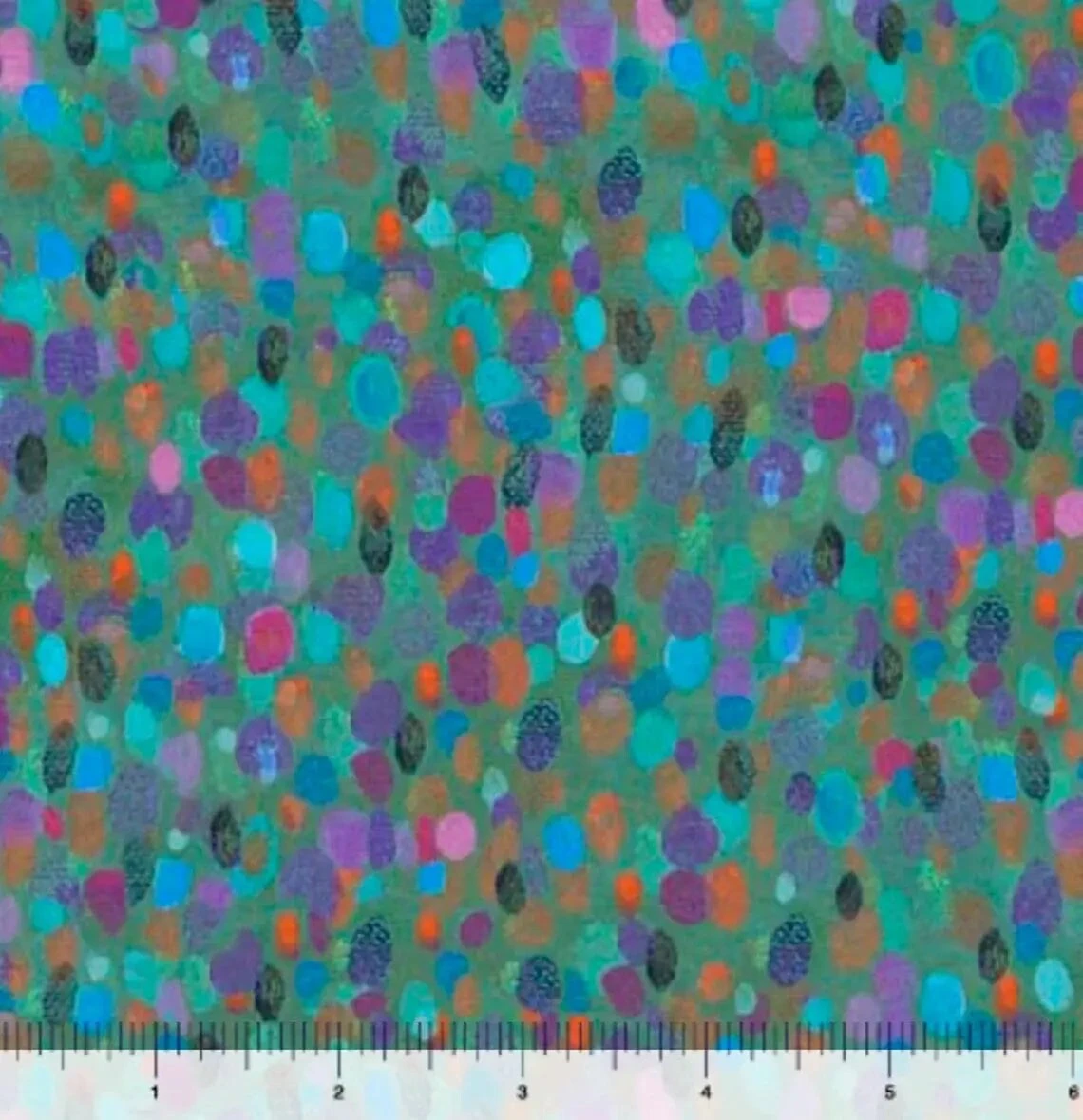 Green Brushstroke Opulent Owls 44"/45" Fabric Per Yard 4 Green Brushstroke Opulent Owls 44"/45" Fabric Per Yard - Image 2