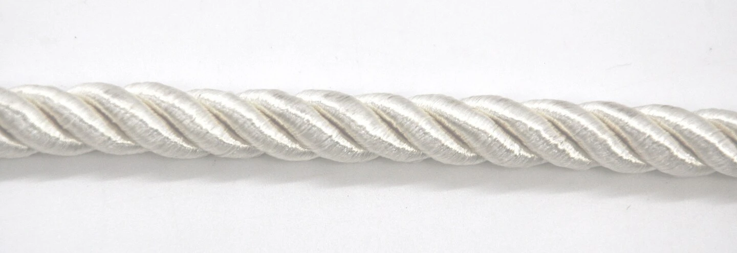 Belagio Cord Trim, 3/16" Wide, Softer Collection, 50 Yards, White 5 Belagio Cord Trim, 3/16" Wide, Softer Collection, 50 Yards, White - Image 3