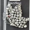 Belagio Rhinestone Brooch, 2.5" Diameter, 1 Piece, Butterfly, Silver/Crystal 1 Belagio Rhinestone Brooch, 2.5" Diameter, 1 Piece, Butterfly, Silver/Crystal -Michaels Fabric Sale 574392948889