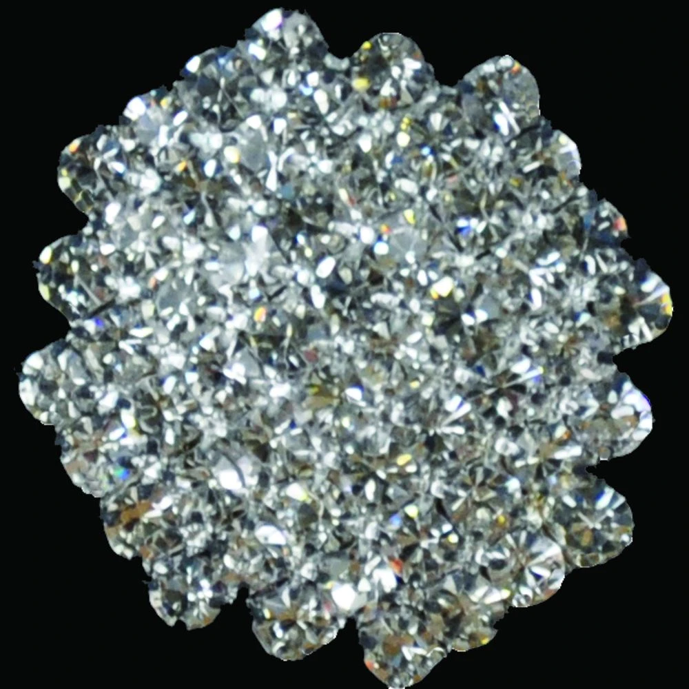 Belagio Rhinestone Shank Button, 1" Diameter, 1 Piece, Hexagon Cluster Design, Silver/Crystal 4 Belagio Rhinestone Shank Button, 1" Diameter, 1 Piece, Hexagon Cluster Design, Silver/Crystal - Image 2