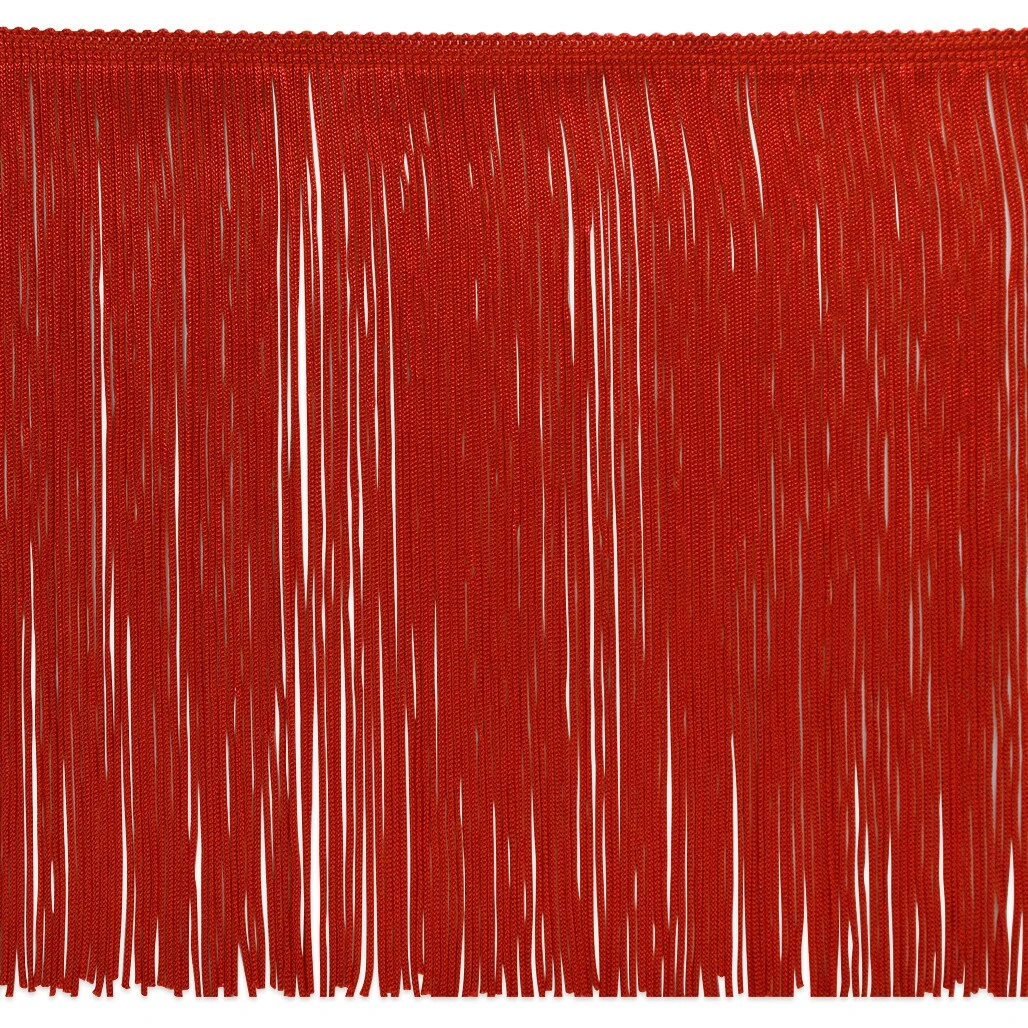 10 Yards Of 12" Chainette Fringe Trim | 10 Yard Cut Red 3 10 Yards Of 12" Chainette Fringe Trim | 10 Yard Cut Red