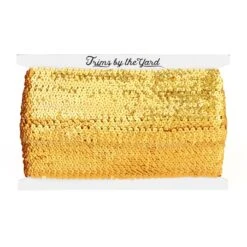 10 Yards Of 8 RowStarlight Hologram Stretch Sequin Trim | 10 Yard Cut Gold -Michaels Fabric Sale 61349011251120