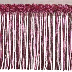 5 Yards Of Blame Sequined Leaf Vine Fringe | 5 Yard Cut Wine -Michaels Fabric Sale 6195052967568 1