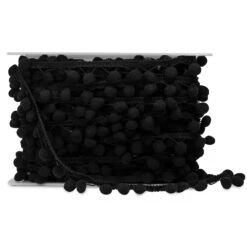 5 Yards Of 5/8"Lo Lita Pom Pom Fringe Trim | 5 Yard Cut Black 12 5 Yards Of 5/8"Lo Lita Pom Pom Fringe Trim | 5 Yard Cut Black -Michaels Fabric Sale 6437605701577