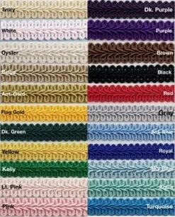 1/2" Chinese French Braid Gimp Trimming - 12 Continuous Yards - Many Colors! Lime -Michaels Fabric Sale 66664036496688