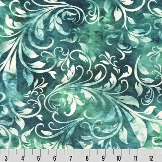 Green Teal Bliss Batik Isabella Digital Cuddle Fabric Per Yard 3 Green Teal Bliss Batik Isabella Digital Cuddle Fabric Per Yard