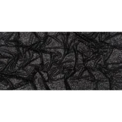 1 Yard Black Stretch Polyester Mesh Fabric Baby Sequins Stripes 49 Inch Width -Michaels Fabric Sale 71873844993968