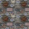Sykel Enterprises Military Air Force Camo Flag Allover Cotton Fabric By The Yard -Michaels Fabric Sale 73420186028464