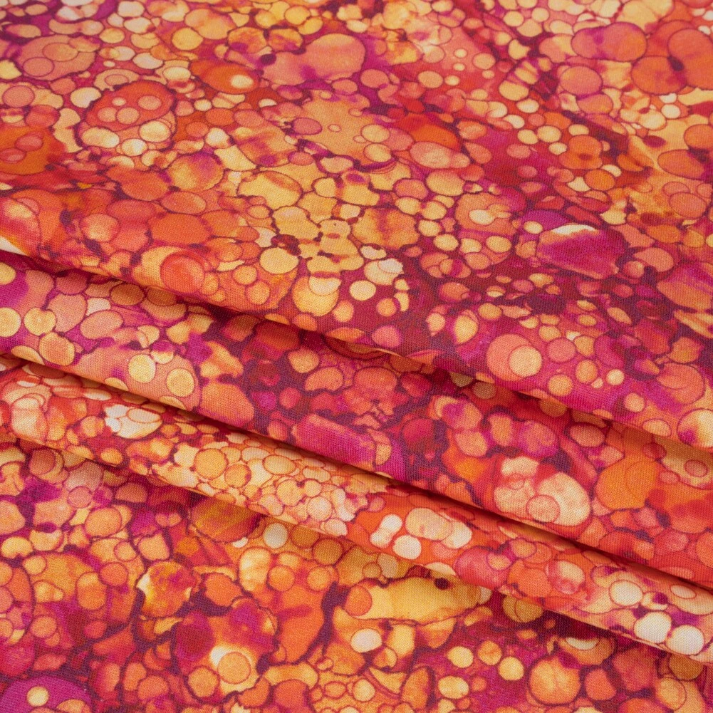 1 Yard Hibiscus Bubbles Quilting Cotton Fabric Bliss Collection Pink Orange Yellow 43 Inch Width 14 1 Yard Hibiscus Bubbles Quilting Cotton Fabric Bliss Collection Pink Orange Yellow 43 Inch Width - Image 12