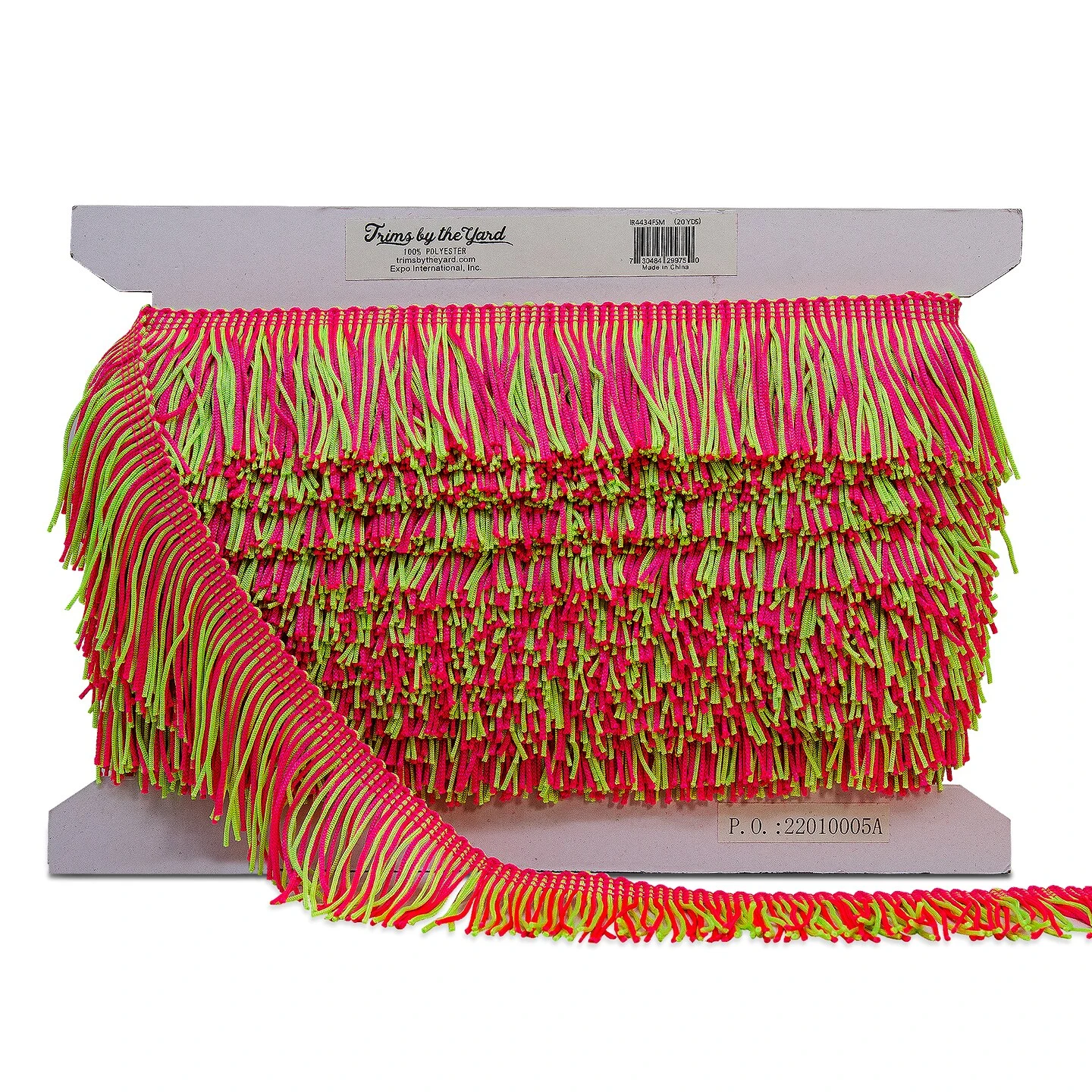 5 Yards Of 2" Multicolor Chainette Fringe Trim | 5 Yard Cut Blue Multi 5 5 Yards Of 2" Multicolor Chainette Fringe Trim | 5 Yard Cut Blue Multi - Image 3