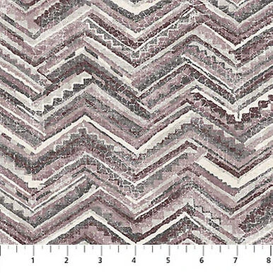 Canyon Creek Zig Zag Charcoal Plum Cotton Fabric By Northcott Fabrics 5 Canyon Creek Zig Zag Charcoal Plum Cotton Fabric By Northcott Fabrics - Image 3