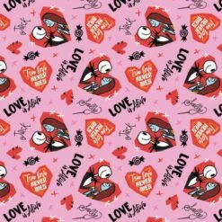 Disney's Character Valentine's Day Nightmare Before Christmas Valentine Pink Cotton Fabric By The Yard 7 Disney's Character Valentine's Day Nightmare Before Christmas Valentine Pink Cotton Fabric By The Yard -Michaels Fabric Sale 94656990068848 2