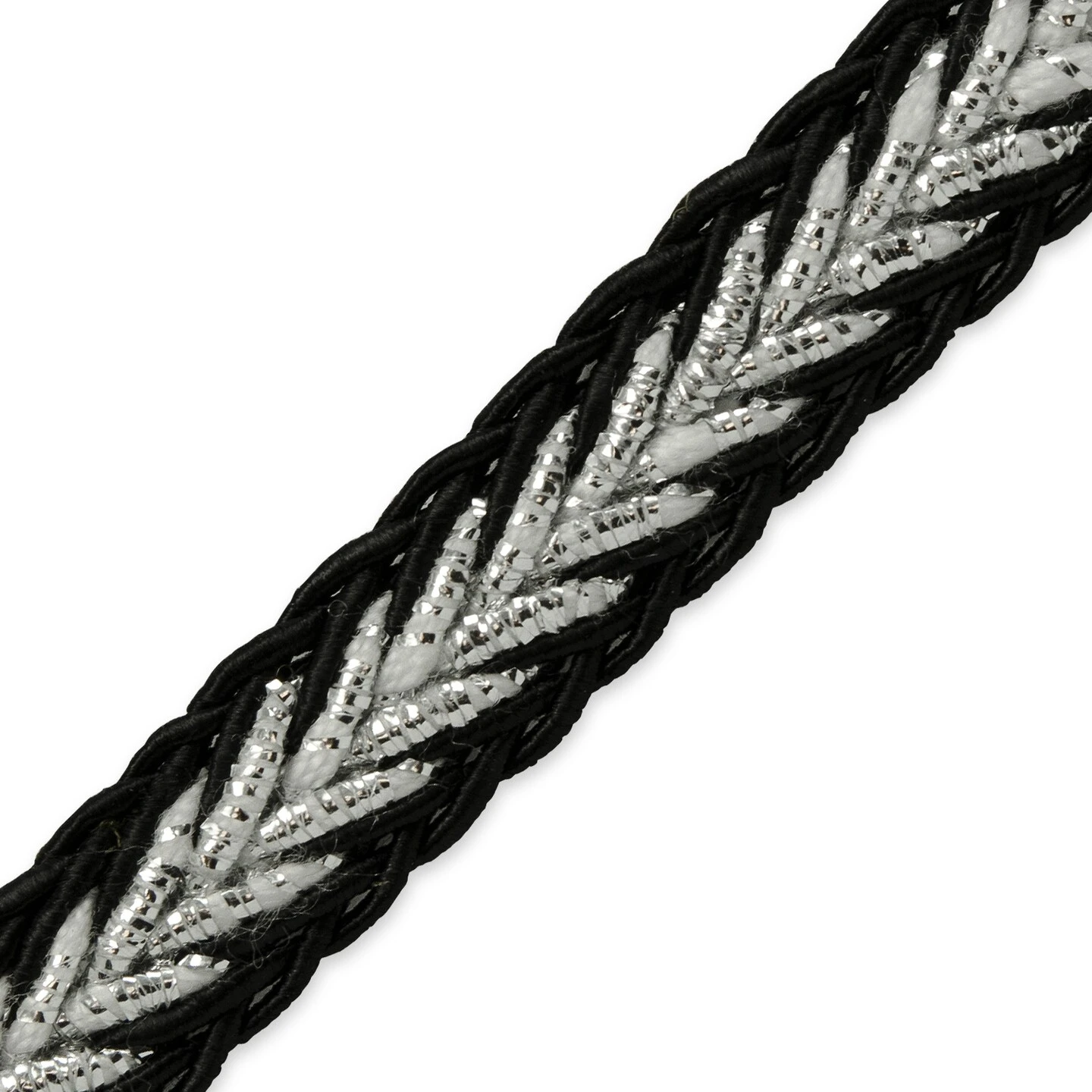 20 Yards Of Ares 3/8" Metallic Braid Trim | 20 Yard Cut Silver 6 20 Yards Of Ares 3/8" Metallic Braid Trim | 20 Yard Cut Silver - Image 4