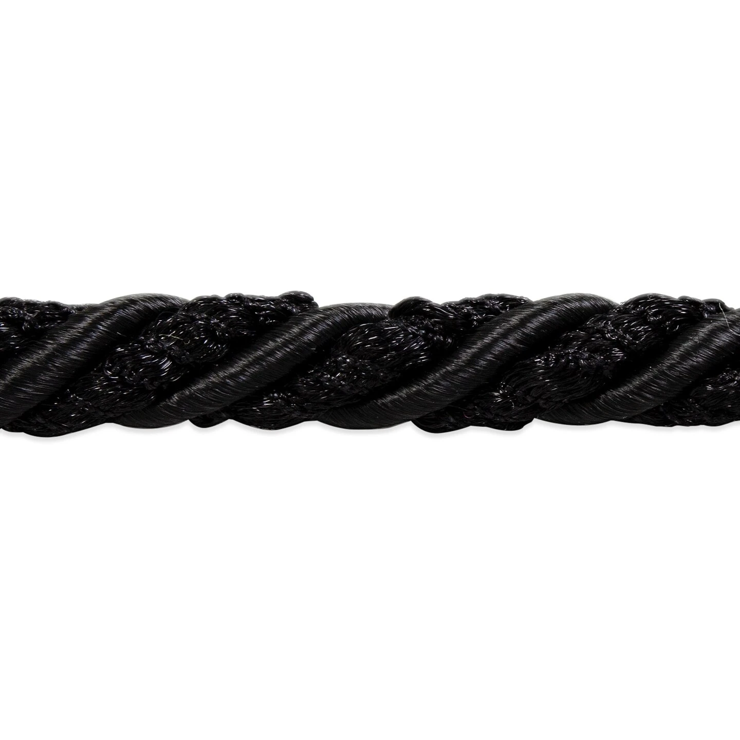 10 Yards Of Sylvia 1/4" Decorative Cord Trim | 10 Yard Cut Black 4 10 Yards Of Sylvia 1/4" Decorative Cord Trim | 10 Yard Cut Black - Image 2