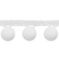 20 Yards Of 1 1/2 " Bonita Pom PomFringe Trim | 20 Yard Cut White 15 20 Yards Of 1 1/2 " Bonita Pom PomFringe Trim | 20 Yard Cut White -Michaels Fabric Sale 9858728625808 3