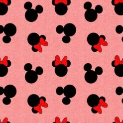 Disney® Mickey & Minnie Head Toss Cotton Fabric 5 Disney® Mickey & Minnie Head Toss Cotton Fabric -Michaels Fabric Sale D215612S 1 1