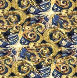 Doctor Who Exploding Tardis Cotton Fabric -Michaels Fabric Sale D219525S 1 1