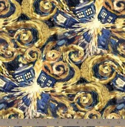 Doctor Who Exploding Tardis Cotton Fabric -Michaels Fabric Sale D219525S 2