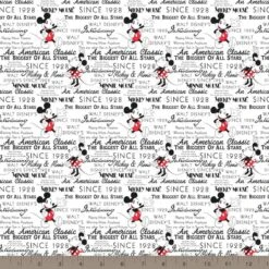 Disney® Mickey And Minnie Fashionable Mickey With Words Cotton Fabric -Michaels Fabric Sale D219526S 2
