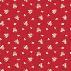 Springs Creative World Piece Red Pagoda Cotton Fabric